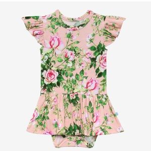 Renia Ruffled Capsleeve Twirl Bodysuit